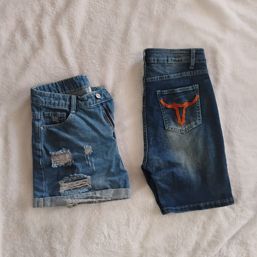 Distressed Jean Shorts